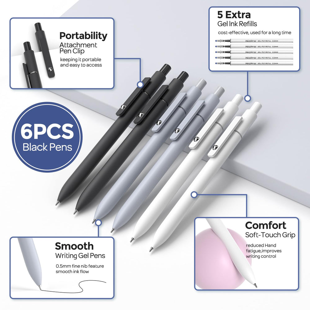 Nicpro subrayadores pastel doble punta sin sangrado, ideal para estudio