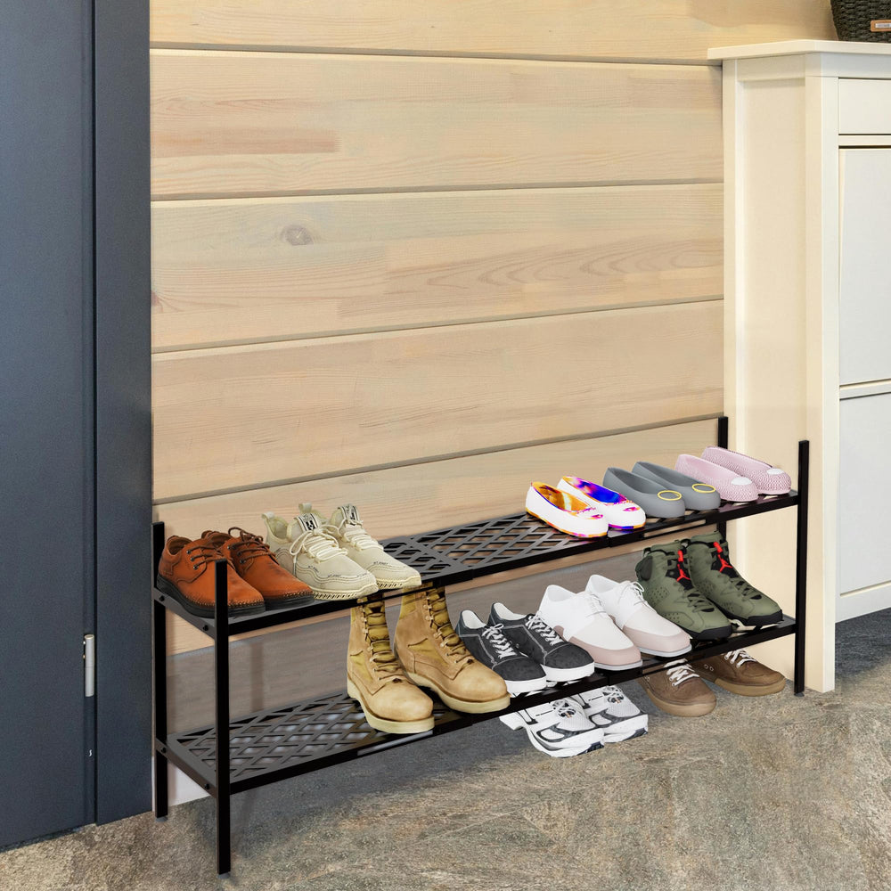 Nijoam in a closet lifestyle scene improving entryway organization