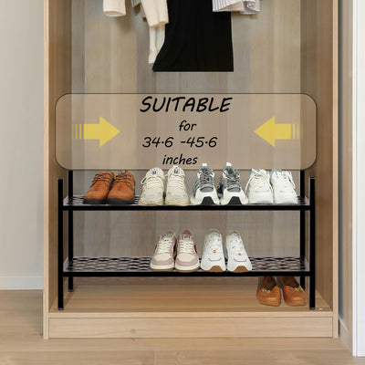 Nijoam example load with sneakers illustrating sturdy shelf support