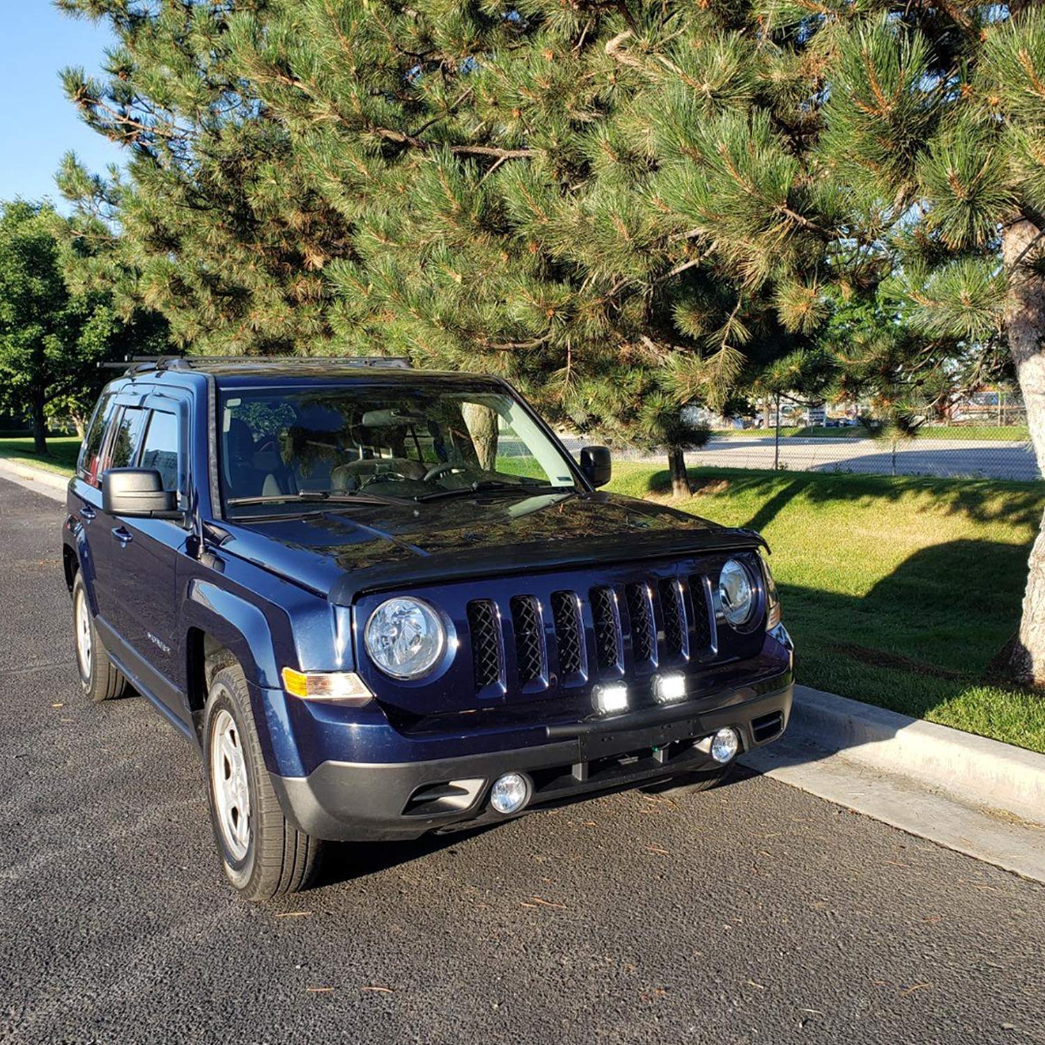 Nilight light bars illuminating a trail showing dependable off-road lighting benefit