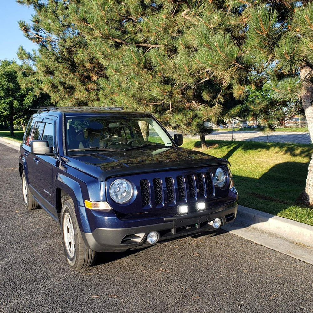 Nilight light bars illuminating a trail showing dependable off-road lighting benefit