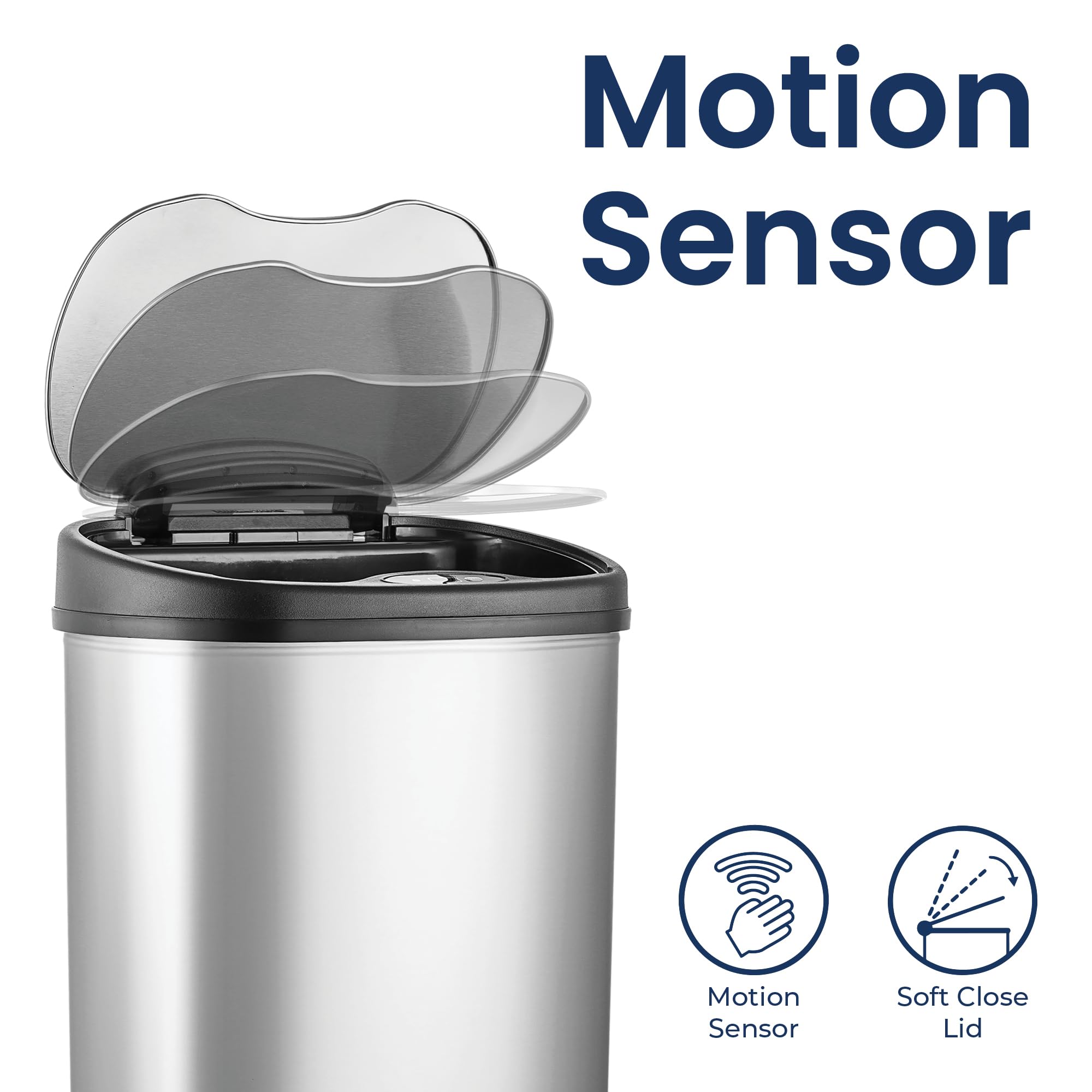 Ninestars detalle de la tapa con sensor y cierre hermético para control de olores