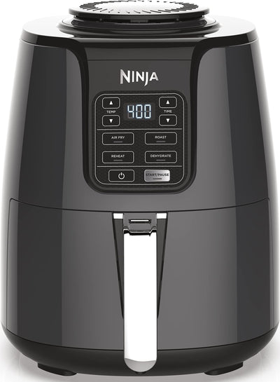 Ninja AF101 front view showing controls and compact countertop benefit