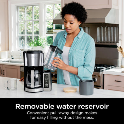 Ninja CE251 60-oz removable reservoir filled for easy refill and less splashing