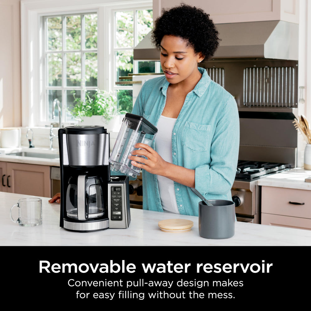 Ninja CE251 60-oz removable reservoir filled for easy refill and less splashing