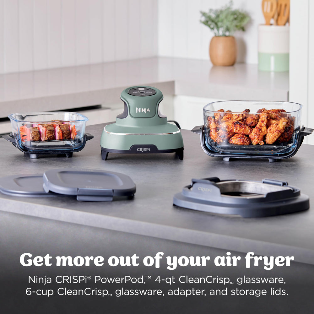 Ninja Crispi PowerPod closeup highlighting controls and concentrated air power