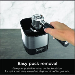 Ninja knock box close-up of removable padded knock bar for quiet tapping benefit