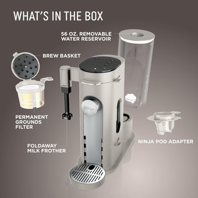Ninja PB051ST filling a 24-oz travel mug to illustrate large-brew capacity on the go