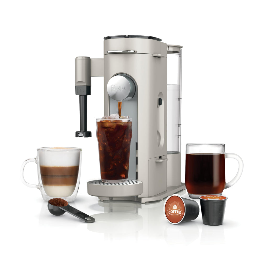 Ninja PB051ST front view showing compact stone finish and controls for versatile brewing