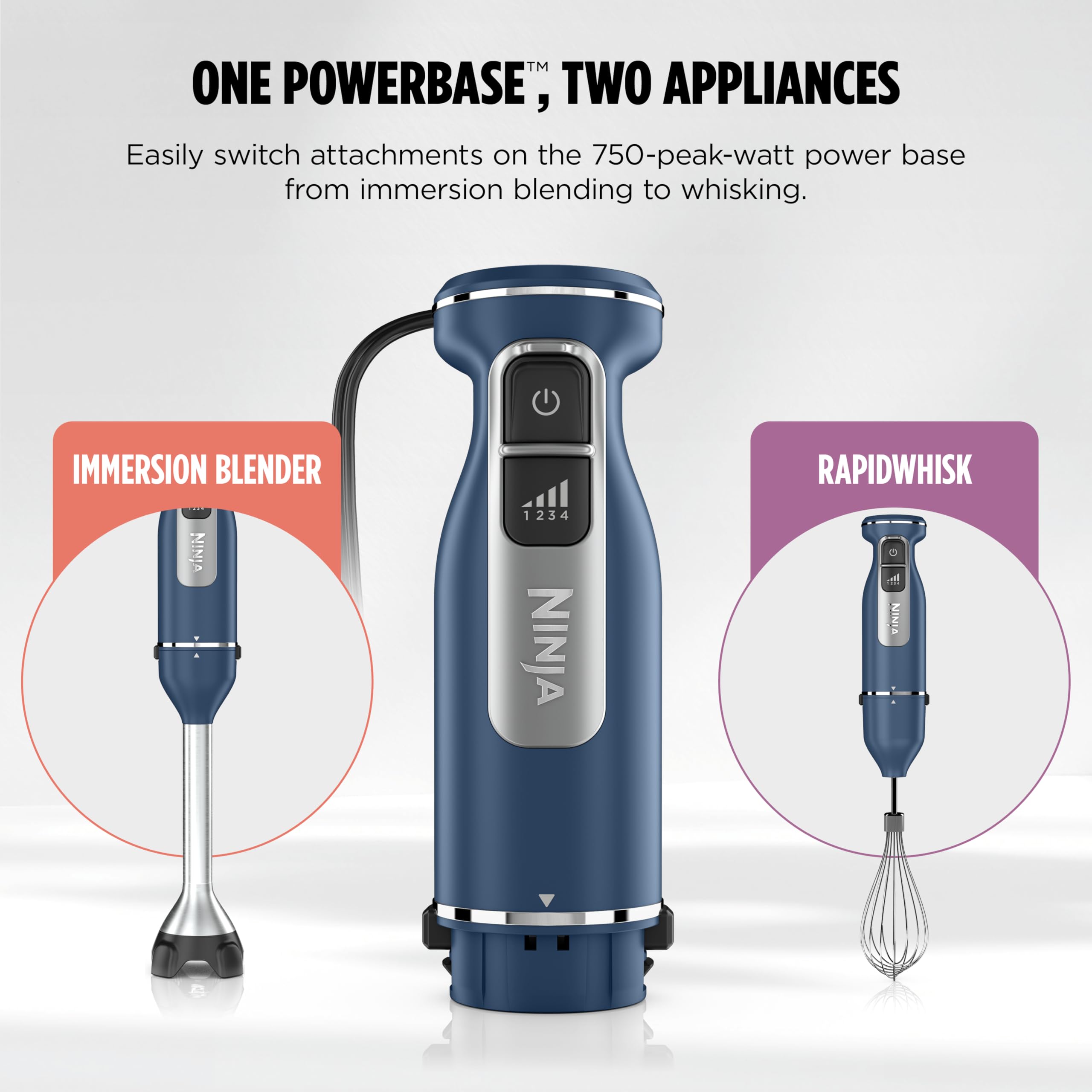 Ninja RapidWhisk detail highlighting high-speed whisk for faster whipping and aeration