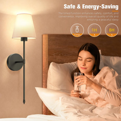 NIORSUN in-bedroom lifestyle image showing cozy ambient lighting benefit