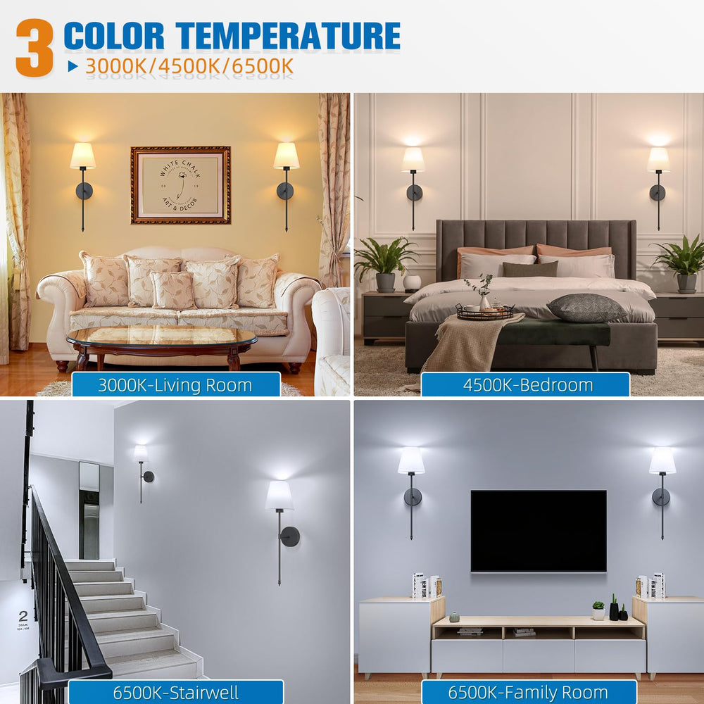 NIORSUN remote control next to buttons showing quick color and dimming convenience
