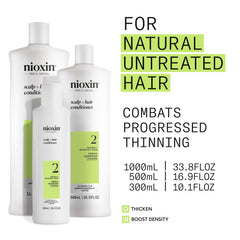 NIOXIN close-up label highlighting key ingredients and scalp support