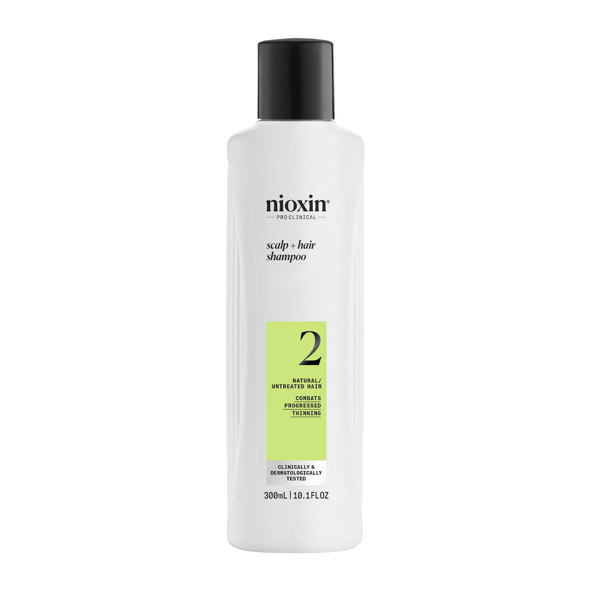 Nioxin System 2 frente del envase mostrando producto y beneficios