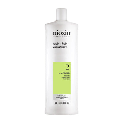 NIOXIN System 2 front bottle showing branding and fuller-hair benefit