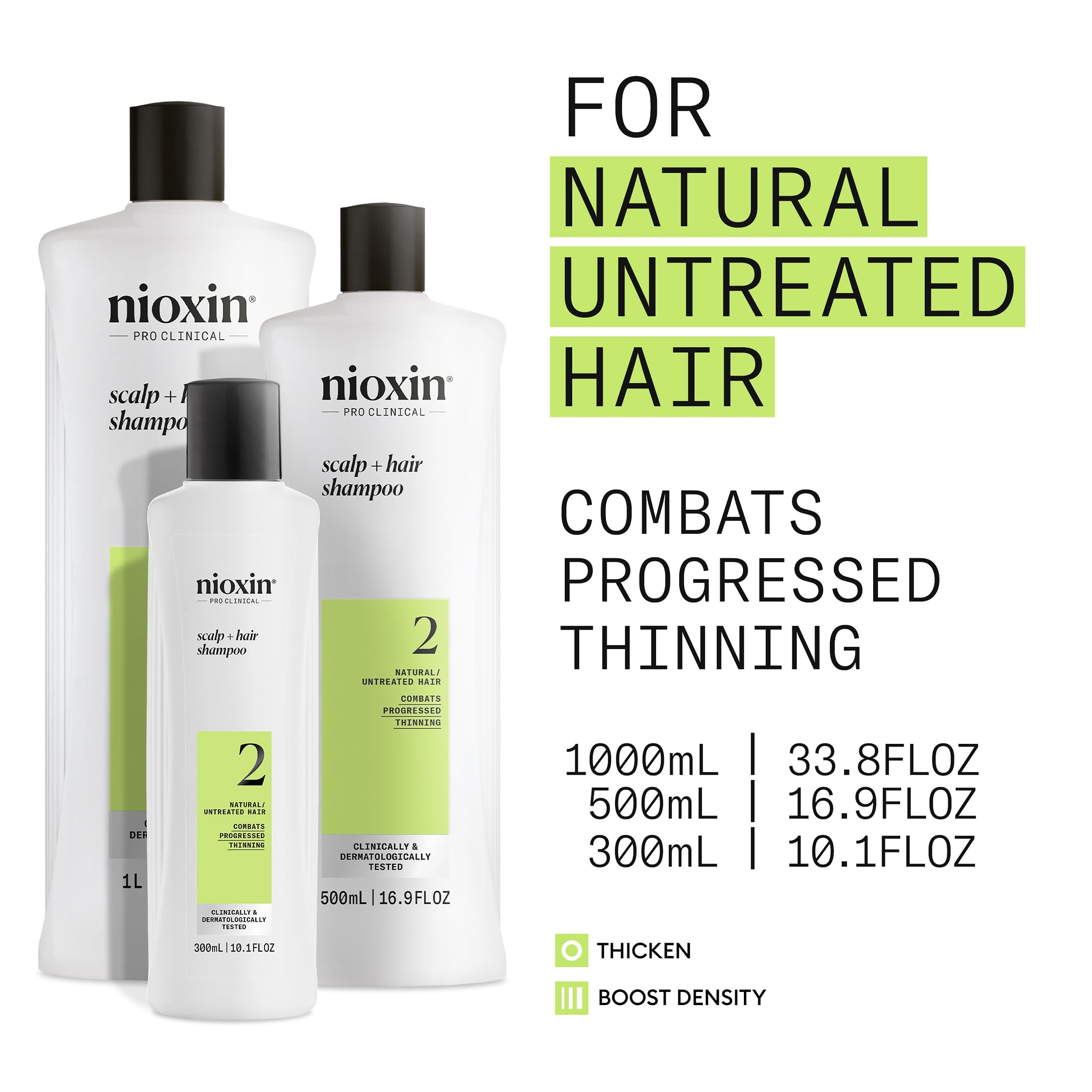 Nioxin espuma cremosa del shampoo que facilita limpieza profunda