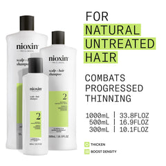 Nioxin espuma cremosa del shampoo que facilita limpieza profunda