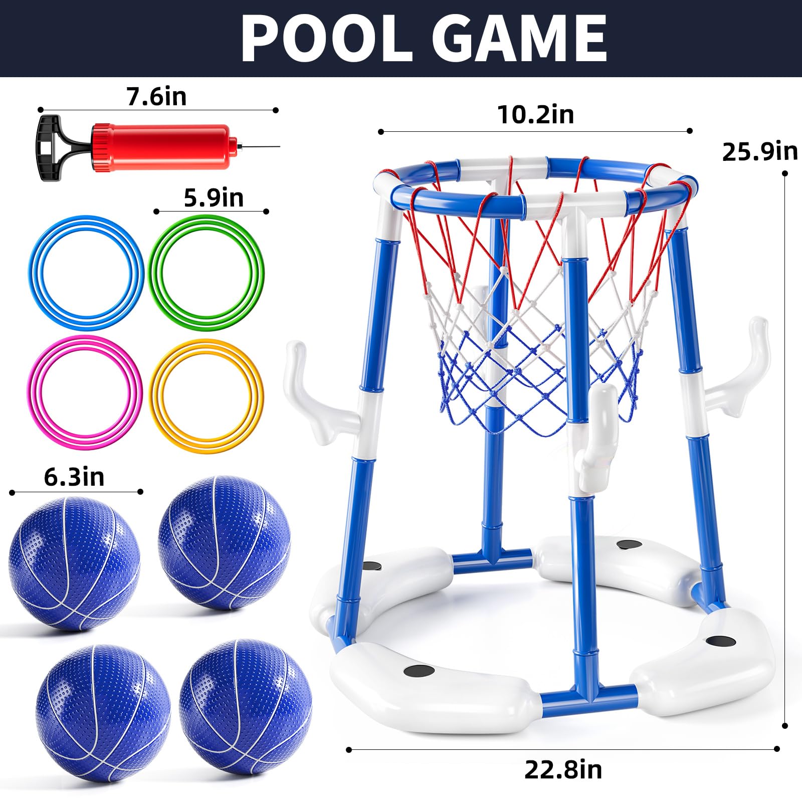 NIPLOOOW close-up of hoop rim and attachment, shows durable construction