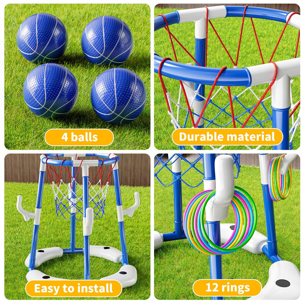 NIPLOOOW hoop next to pool edge for scale, clarifies product dimensions