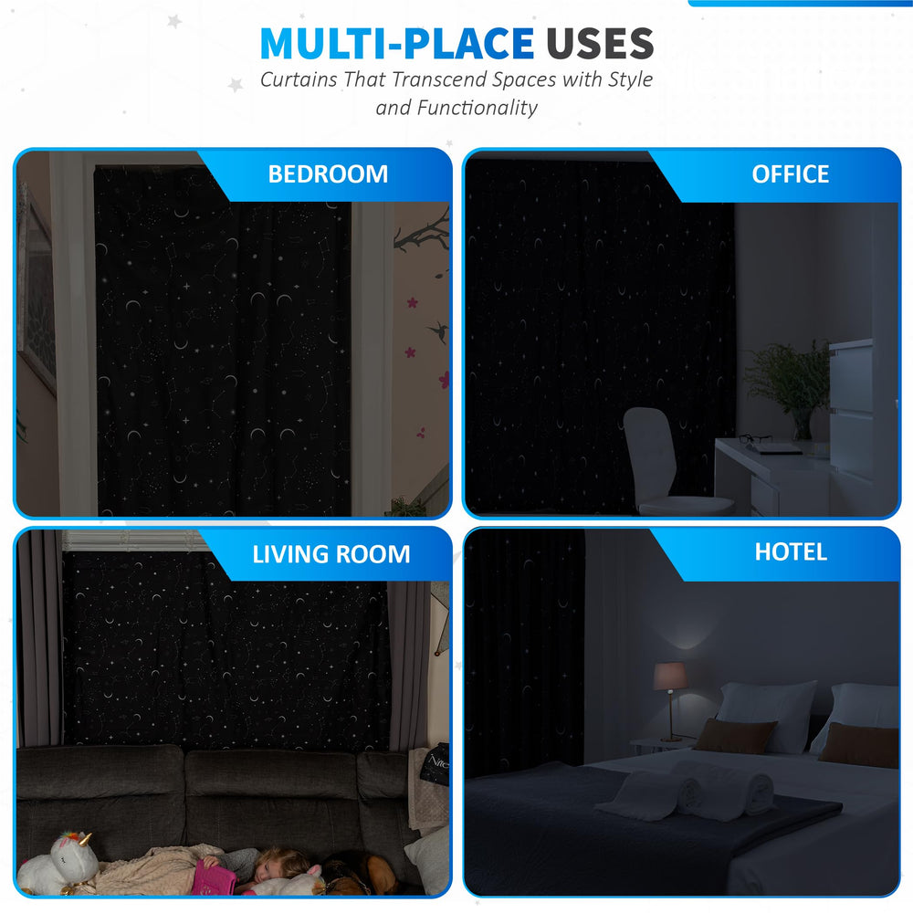 Nite Shadez instalada en dormitorio demostrando oscuridad inmediata
