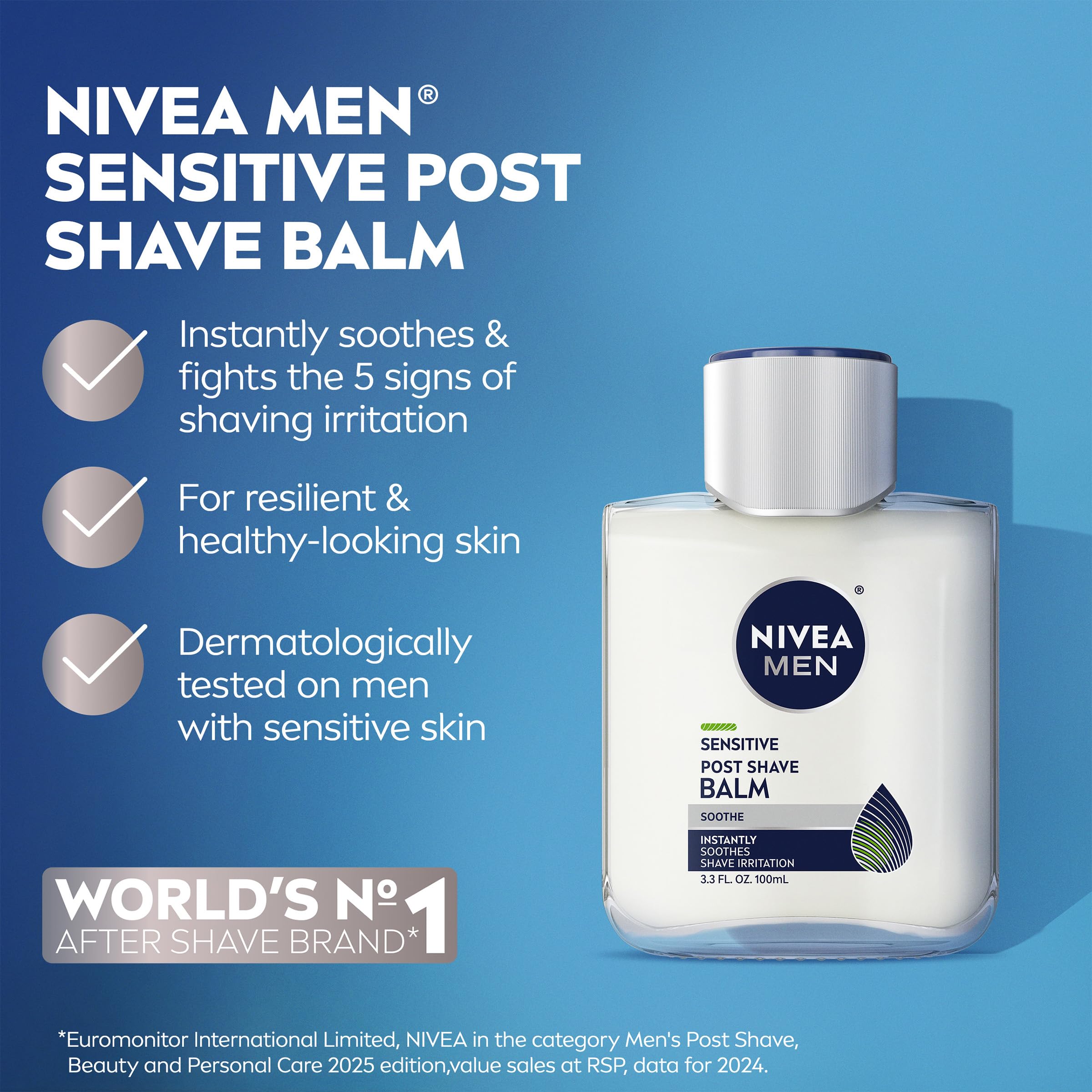NIVEA MEN gel en manos listo para usar, mejora el afeitado