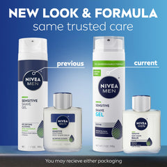 NIVEA MEN gel textura cremosa en primer plano, facilita el deslizamiento