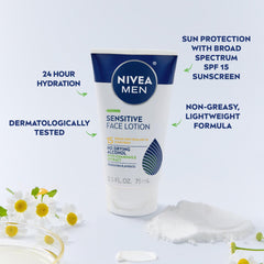 NIVEA MEN tamaño comparado con una mano para ver portabilidad