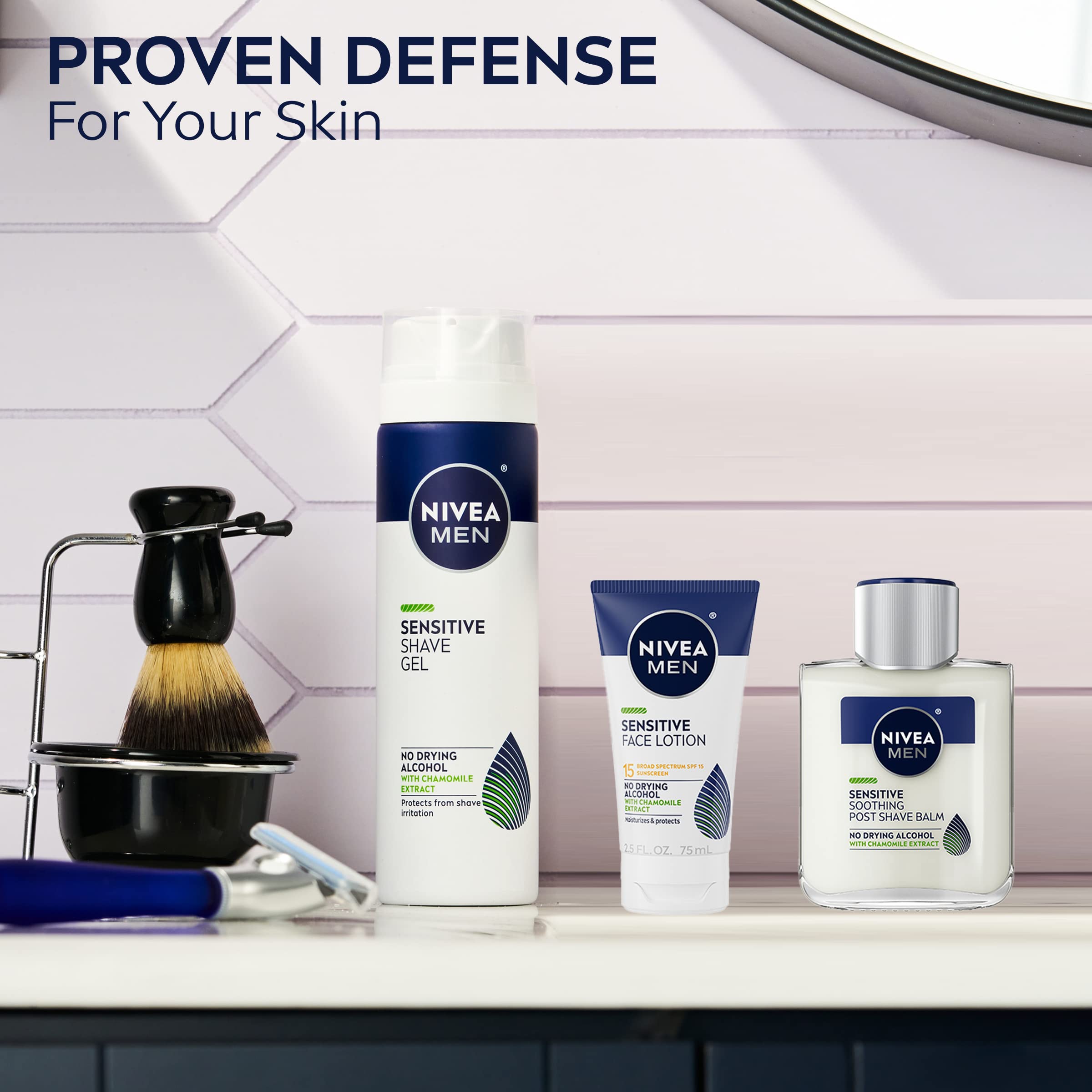 NIVEA MEN uso tras afeitado para aliviar y proteger la piel
