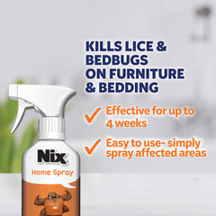 Nix spray hogar botella frontal para protección prolongada en superficies