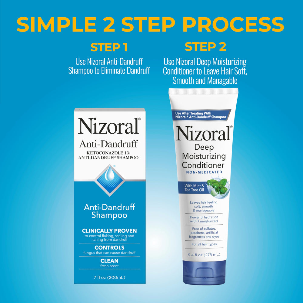 Textura de shampoo Nizoral en gota, marca Nizoral que ayuda a tratar la caspa