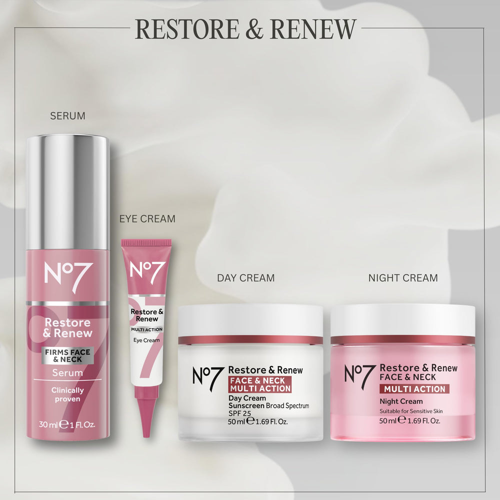 No7 en ambiente de baño nocturno, beneficio de rutina relajante antes de dormir