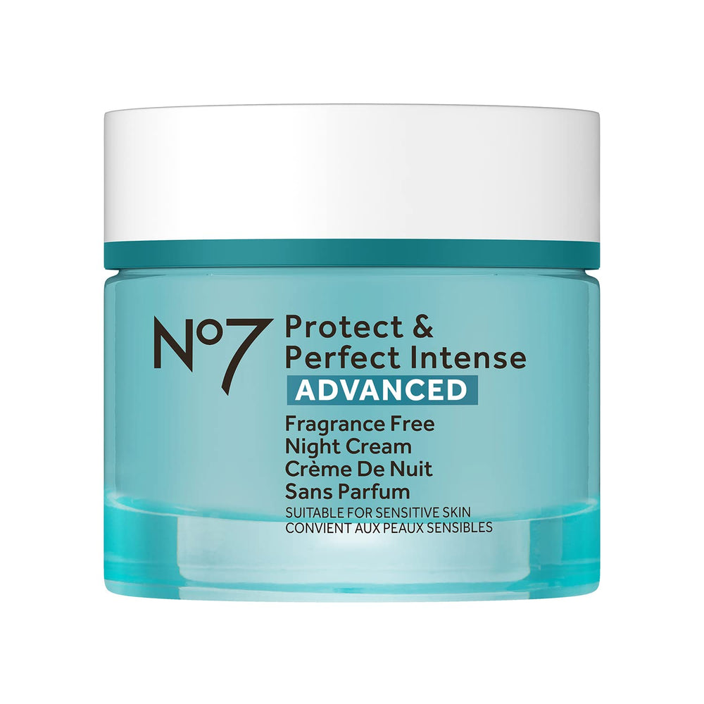 No7 protector y perfect frontal del envase mostrando diseño y beneficio hidratante