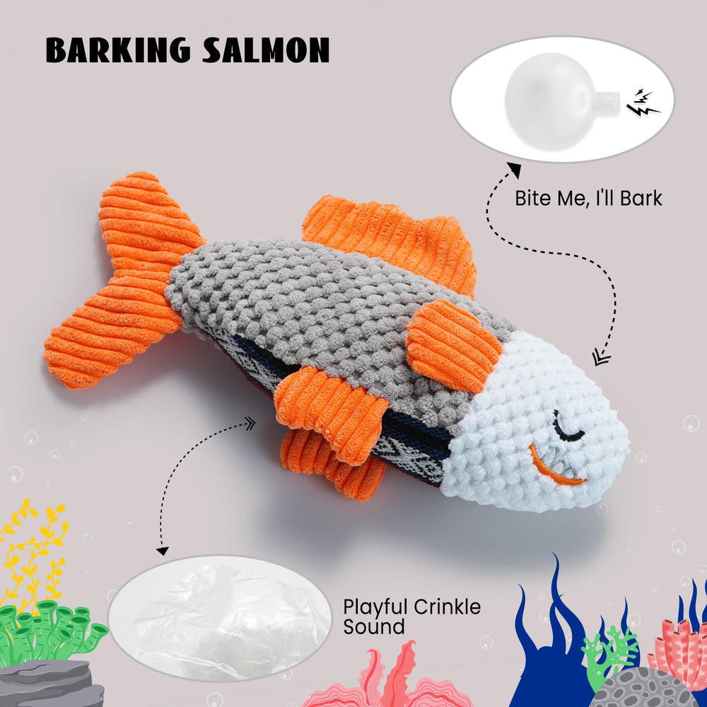 Nocciola salmón con squeaker que incentiva captura y actividad