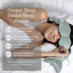 persona usando nodpod durmiendo de lado con presión cómoda