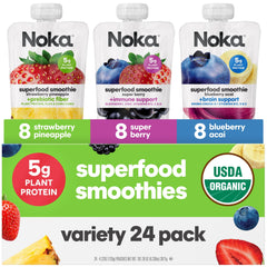 NOKA front packaging showing 24pk variety and convenience