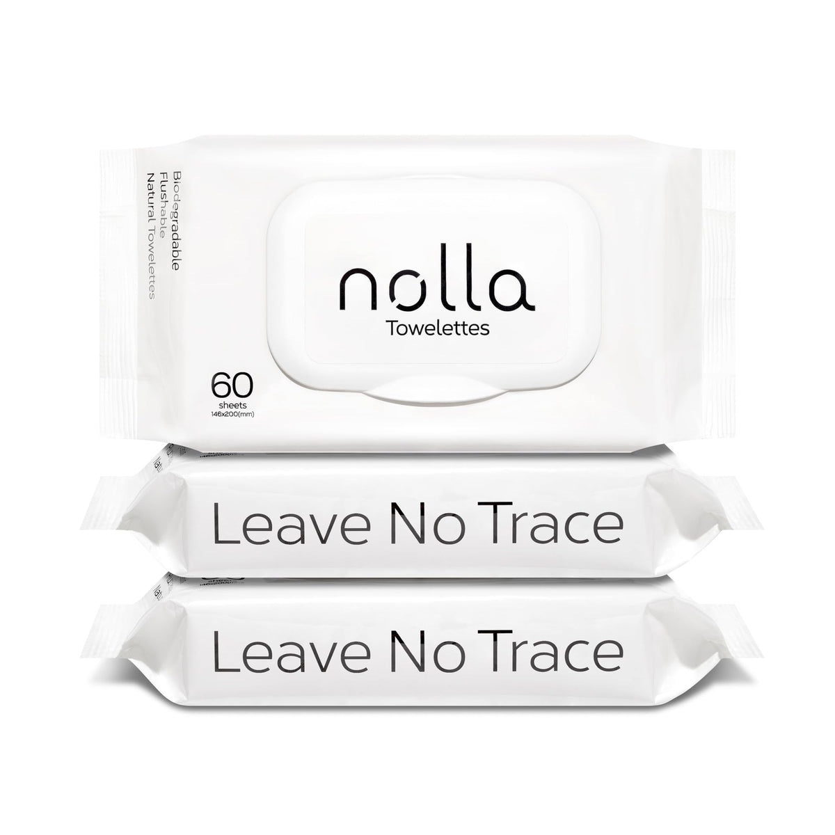 Nolla paquete frontal mostrando el diseño y cantidad, conveniente para familias