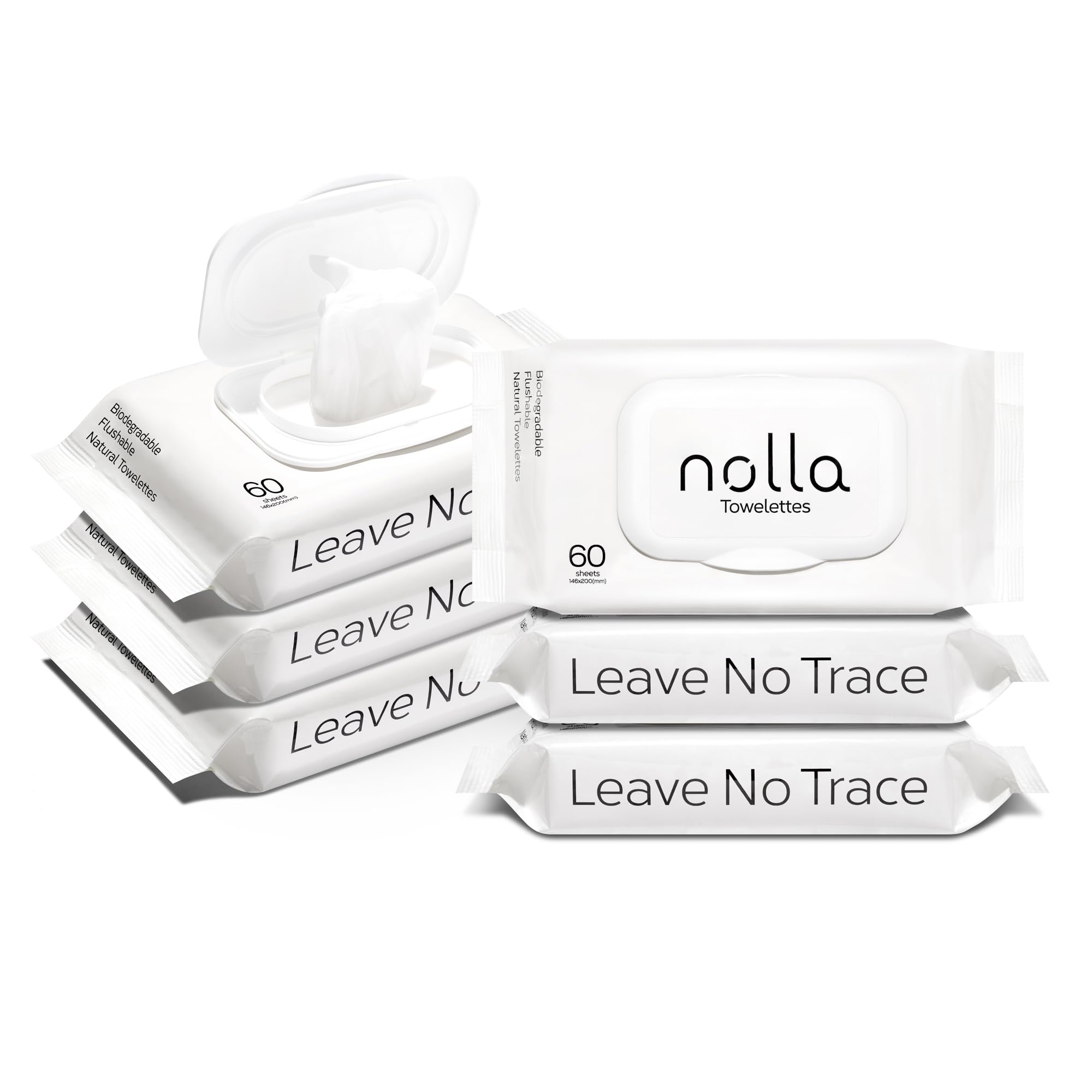 Nolla front packaging tub showing brand and pack benefits for eco-friendly use