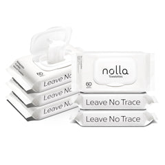 Nolla front packaging tub showing brand and pack benefits for eco-friendly use