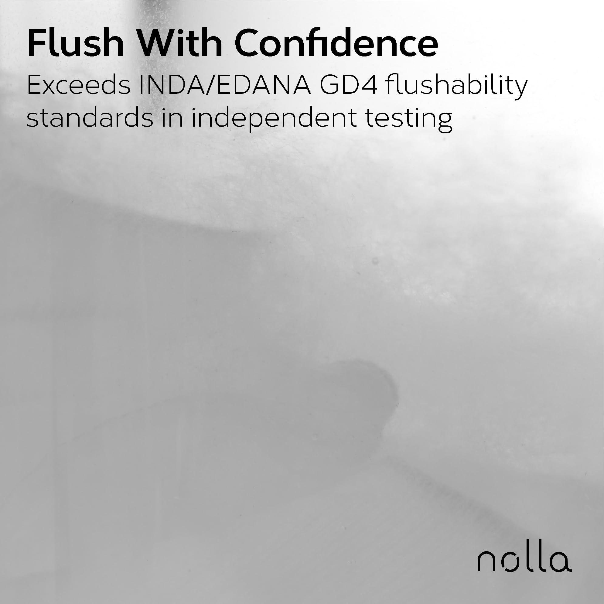 Nolla close-up texture of wipe demonstrating softness and tear resistance benefit