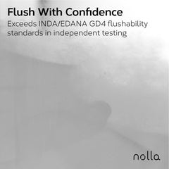 Nolla close-up texture of wipe demonstrating softness and tear resistance benefit