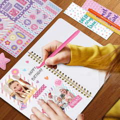 Nollh láminas de stickers y accesorios para decorar páginas