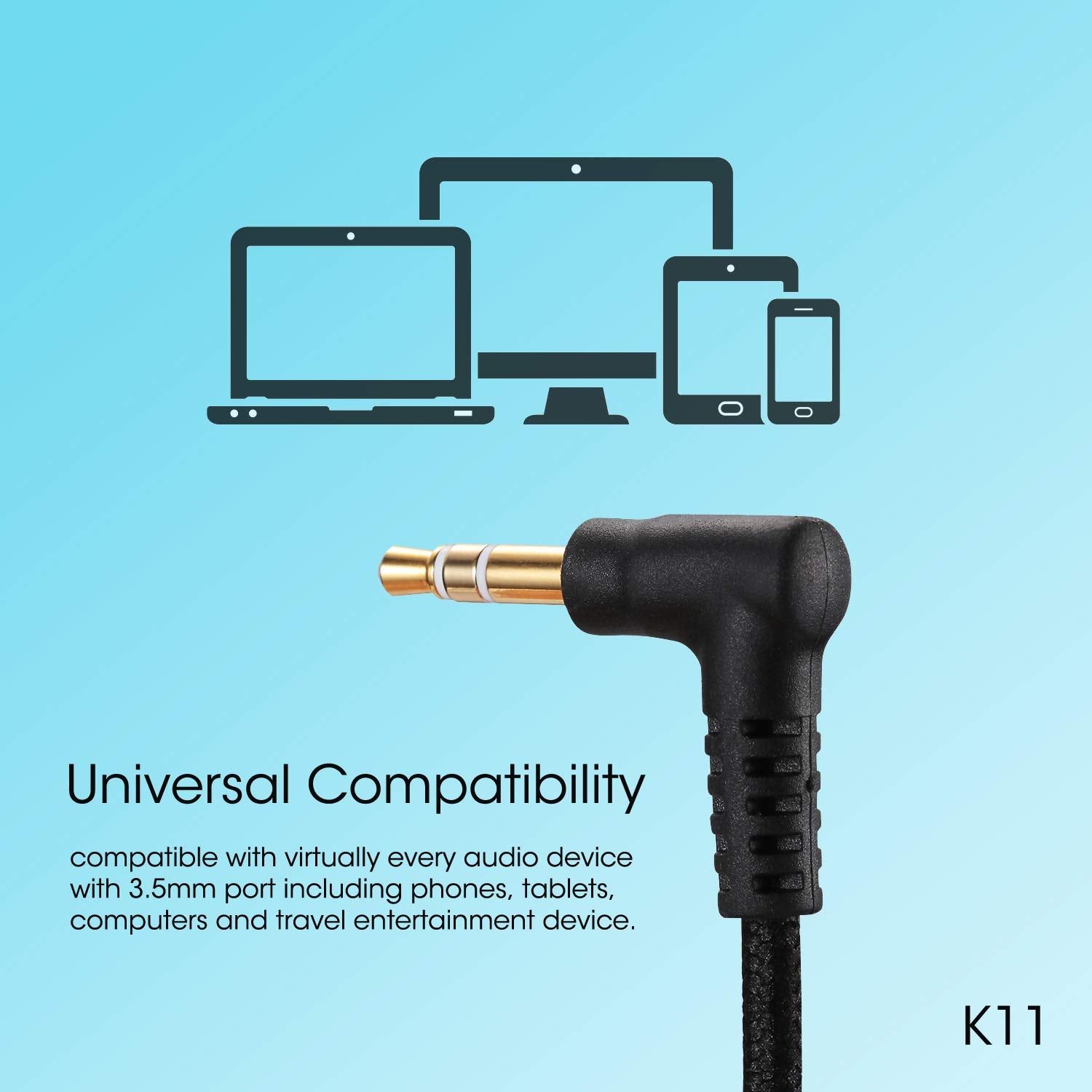noot products K11 junto a una mano para mostrar escala y ajuste