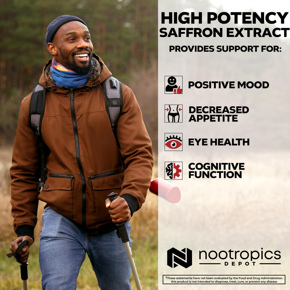 Nootropics Depot persona tomando una cápsula, integración práctica diaria