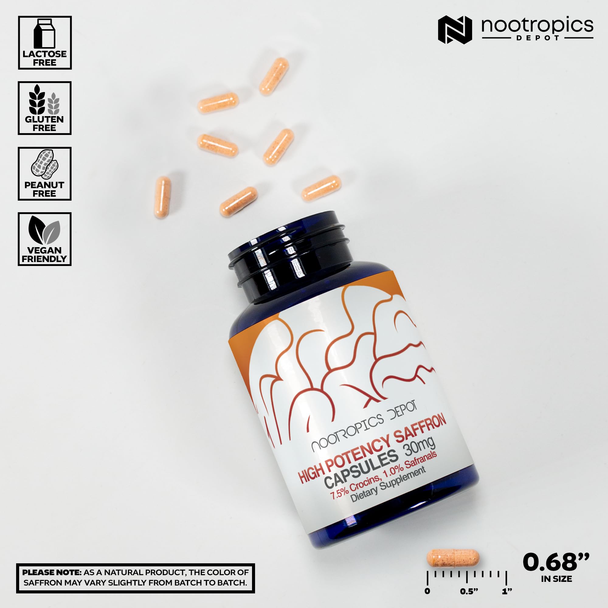 Nootropics Depot detalle del extracto, alta concentración visible y pura