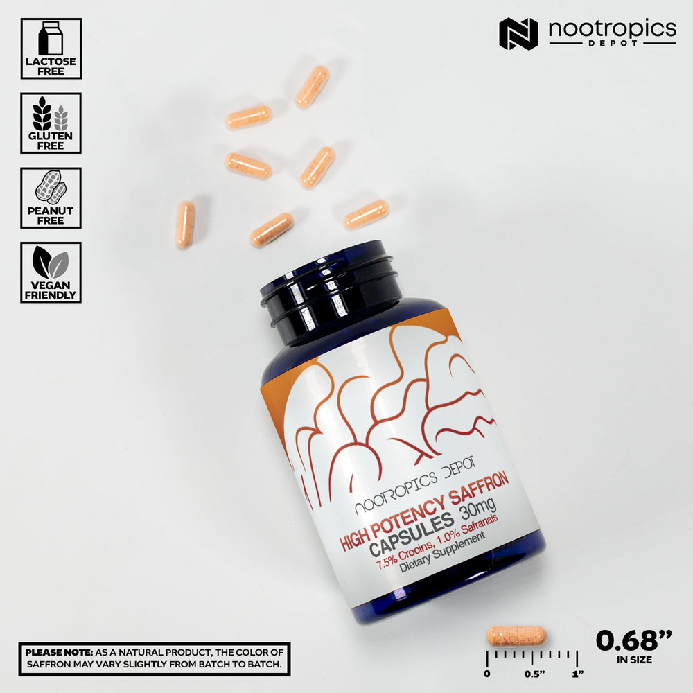 Nootropics Depot detalle del extracto, alta concentración visible y pura