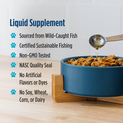 Nordic Naturals aceite en cuchara listo para añadir al alimento, dosificación práctica