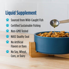Nordic Naturals aceite en cuchara listo para añadir al alimento, dosificación práctica