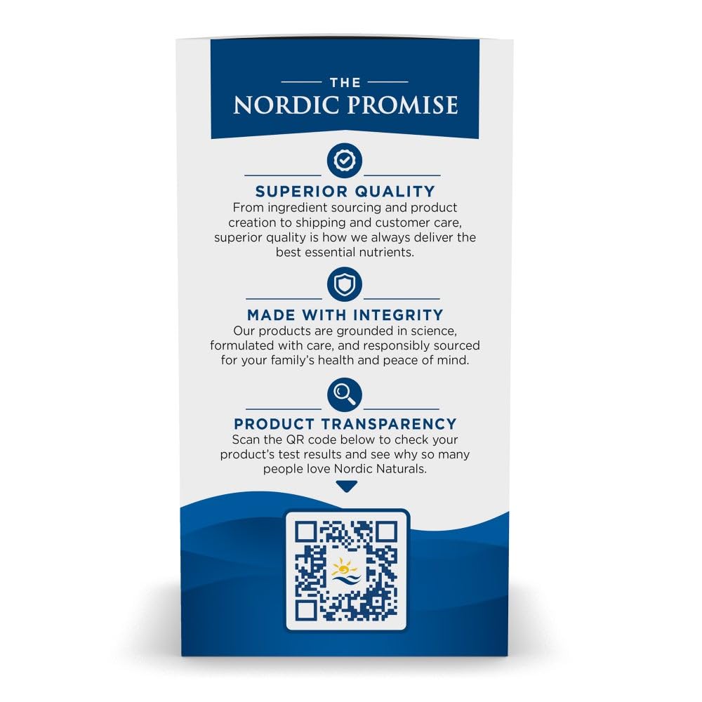 Nordic Naturals certificados y resultados de laboratorio que indican pureza