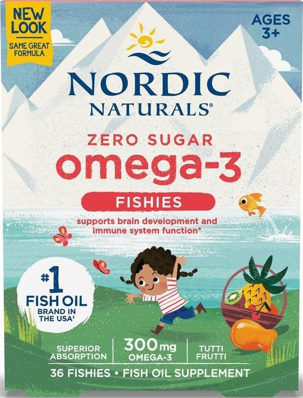Nordic Naturals front packaging showing product name and benefits