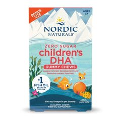 Nordic Naturals front packaging showing bottle and tropical punch label for easy ID and storage